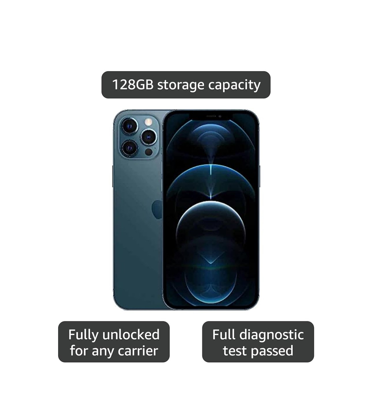 Apple iPhone 12 Pro Max, 5G, 128GB version américaine